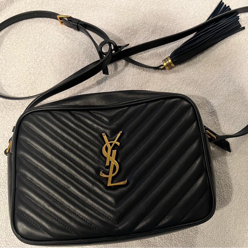 2023 YSL Camera Bag-Navy Blue